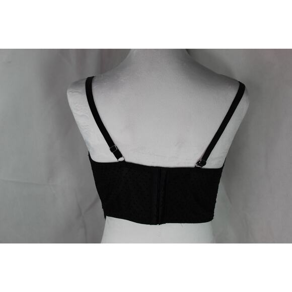 Intimissimi Lace Bra Sparkle Sequin Wide Brand Bustier Plunge V-neck 30C - Picture 3 of 10